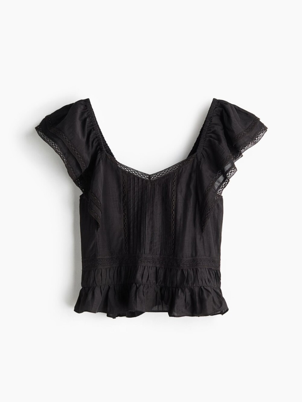 H&M Lace-trimmed Blouse